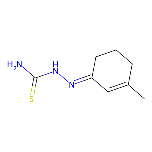 [(3-Methylcyclohex-2-en-1-ylidene)amino]thiourea structure