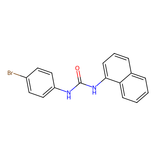 1-(4-Bromophenyl)-3-(1-naphthyl)urea structure