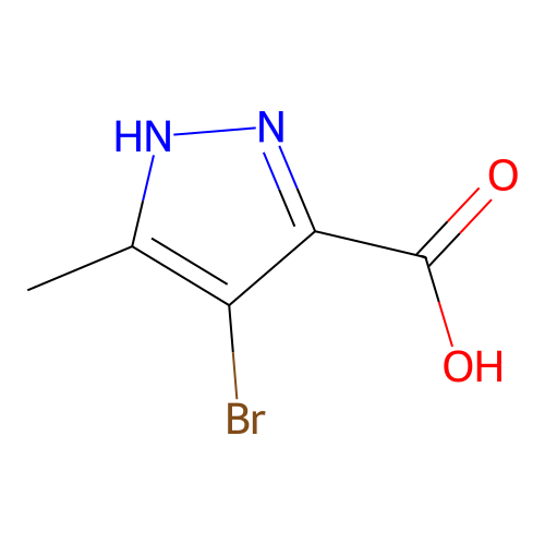 4-溴-5-甲基-1H-吡唑-3-甲酸 structure