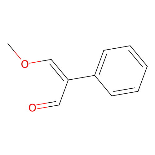 (Z)-3-methoxy-2-phenylprop-2-enal structure