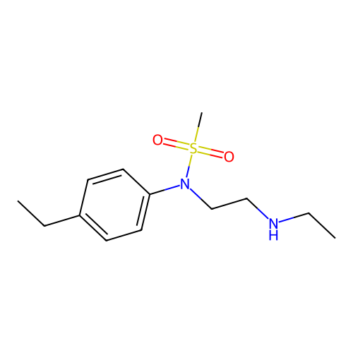 N-[2-(ethylamino)ethyl]-N-(4-ethylphenyl)methanesulfonamide structure