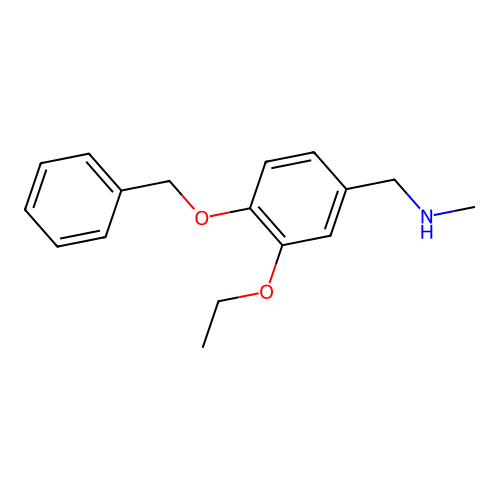 N-[4-(benzyloxy)-3-ethoxybenzyl]-N-methylamine structure