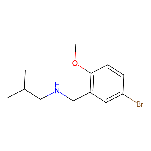 N-(5-bromo-2-methoxybenzyl)-N-isobutylamine structure