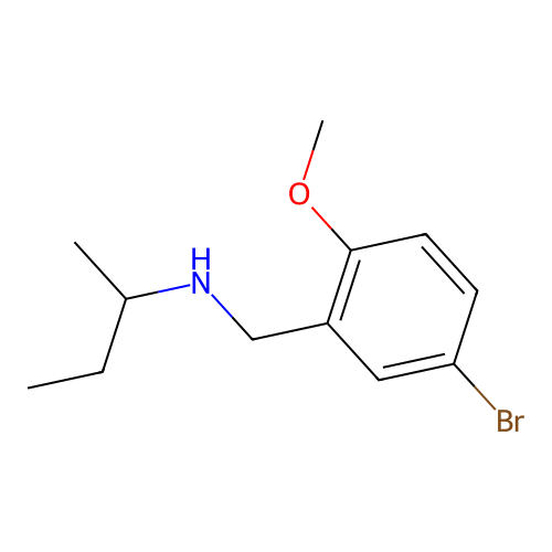 N-(5-bromo-2-methoxybenzyl)-N-(sec-butyl)amine structure