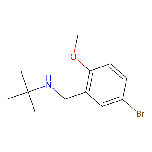 [(5-Bromo-2-methoxyphenyl)methyl](tert-butyl)amine structure