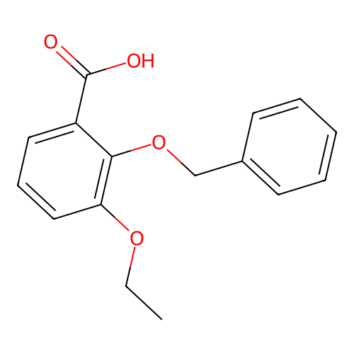 3-Ethoxy-2-(phenylmethoxy)benzoic acid structure