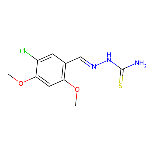 2-[(5-Chloro-2,4-dimethoxyphenyl)methylene]hydrazinecarbothioamide structure
