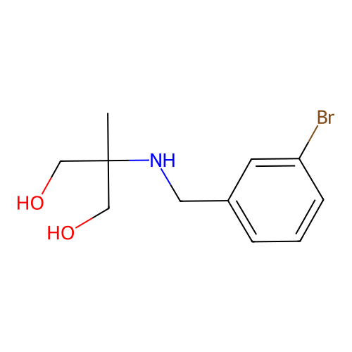 2-{[(3-Bromophenyl)methyl]amino}-2-methylpropane-1,3-diol structure