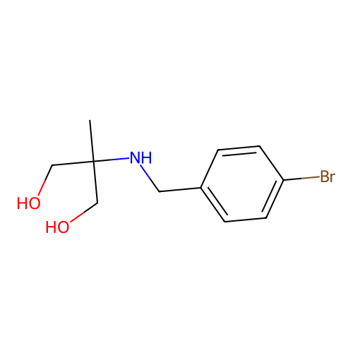 2-{[(4-Bromophenyl)methyl]amino}-2-methylpropane-1,3-diol structure