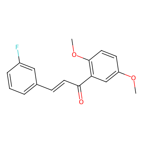 (2E)-1-(2,5-Dimethoxyphenyl)-3-(3-fluorophenyl)prop-2-en-1-one structure