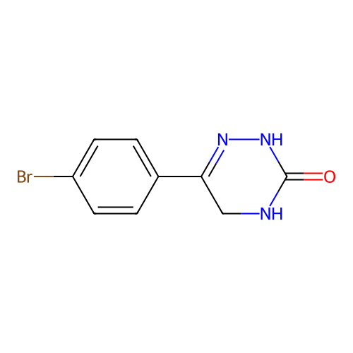 1,2,4-Triazin-3(2H)-one, 6-(4-bromophenyl)-4,5-dihydro- structure
