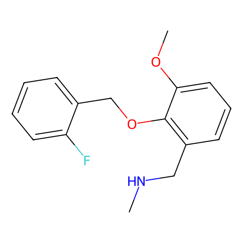 N-{2-[(2-fluorobenzyl)oxy]-3-methoxybenzyl}-N-methylamine structure