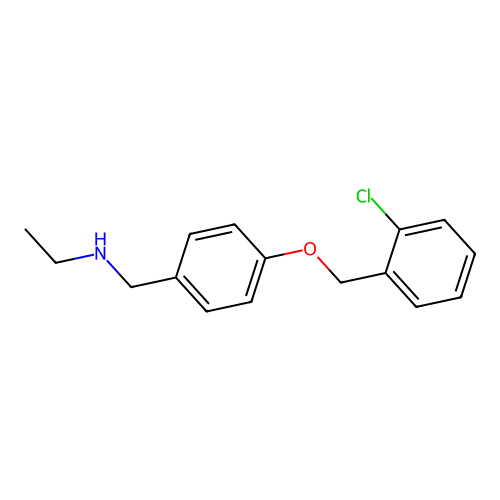 N-{4-[(2-chlorobenzyl)oxy]benzyl}-N-ethylamine structure