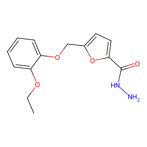 5-((2-Ethoxyphenoxy)methyl)furan-2-carbohydrazide structure