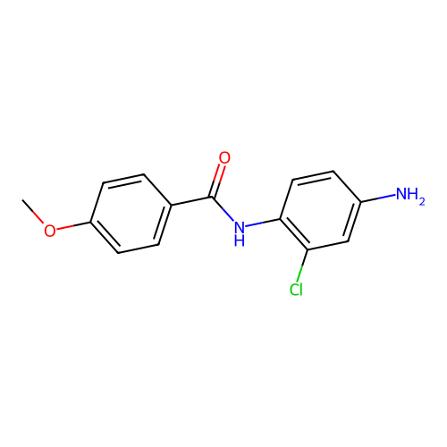 N-(4-amino-2-chlorophenyl)-4-methoxybenzamide structure