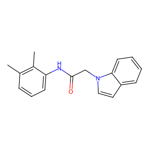 N-(2,3-dimethylphenyl)-2-(1H-indol-1-yl)acetamide structure