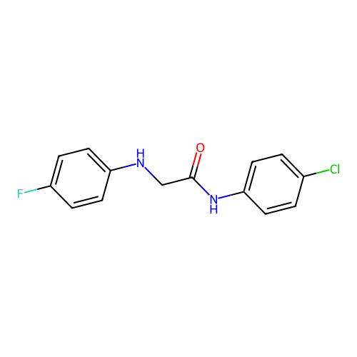 N-(4-Chlorophenyl)-2-[(4-fluorophenyl)amino]acetamide structure