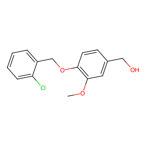 {4-[(2-Chlorobenzyl)oxy]-3-methoxyphenyl}methanol structure
