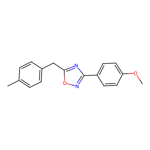 3-(4-Methoxyphenyl)-5-[(4-methylphenyl)methyl]-1,2,4-oxadiazole structure