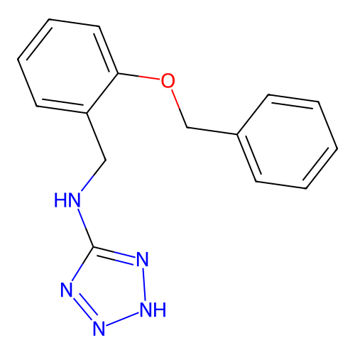 N-[2-(benzyloxy)benzyl]-1H-tetrazol-5-amine structure