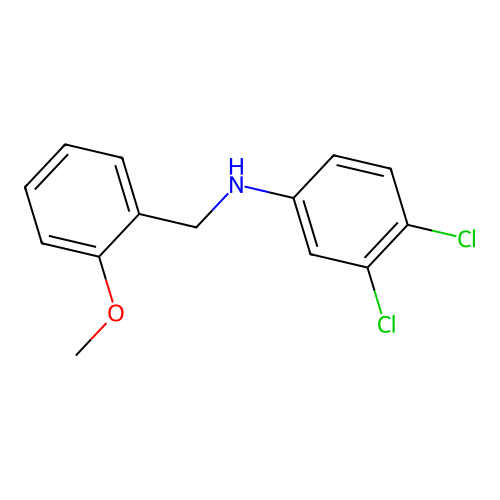 3,4-dichloro-N-[(2-methoxyphenyl)methyl]aniline structure