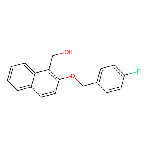 [2-[(4-Fluorophenyl)methoxy]naphthalen-1-yl]methanol structure
