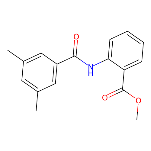 Methyl 2-[(3,5-dimethylbenzoyl)amino]benzoate structure