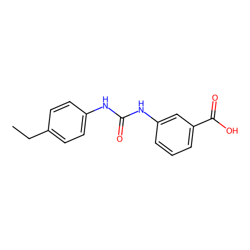 3-{[(4-Ethylphenyl)carbamoyl]amino}benzoic acid structure