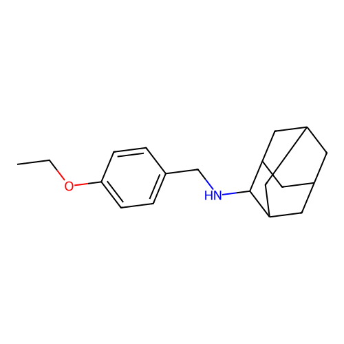 N-[(4-ethoxyphenyl)methyl]adamantan-2-amine structure