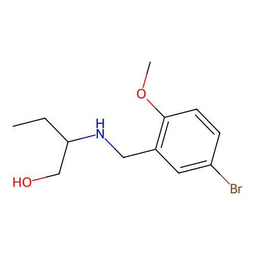 2-[(5-Bromo-2-methoxybenzyl)amino]-1-butanol structure