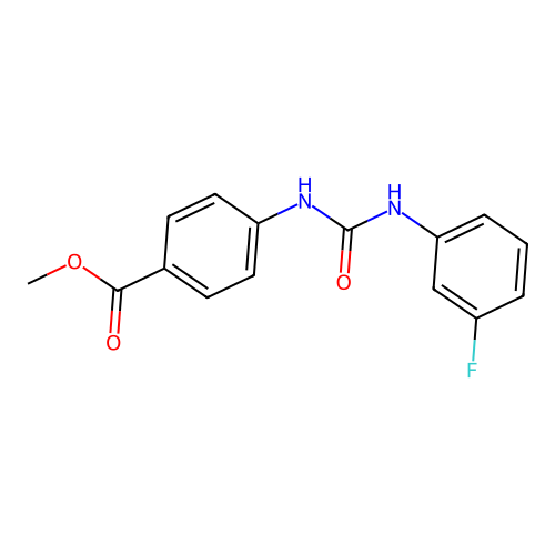 Methyl 4-[(3-fluorophenyl)carbamoylamino]benzoate structure