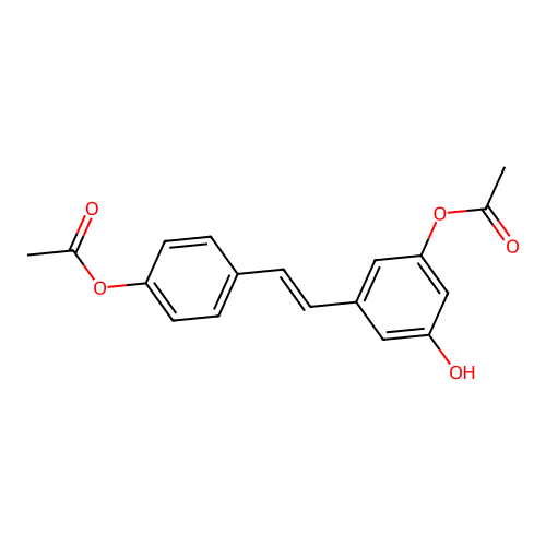 Resveratrol 3,4'-Diacetate structure
