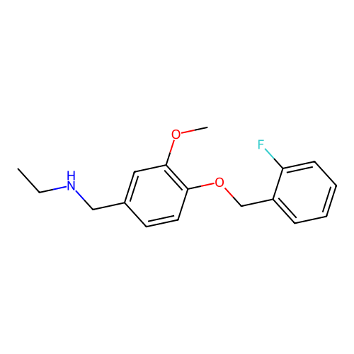 N-{4-[(2-fluorobenzyl)oxy]-3-methoxybenzyl}ethanamine structure