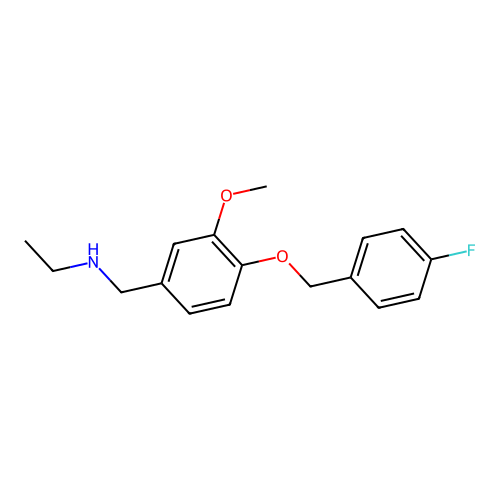 N-{4-[(4-fluorobenzyl)oxy]-3-methoxybenzyl}ethanamine structure