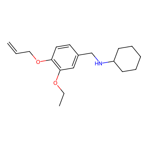 N-Cyclohexyl-3-ethoxy-4-(2-propen-1-yloxy)benzenemethanamine structure
