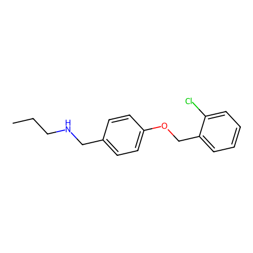 N-{4-[(2-chlorobenzyl)oxy]benzyl}-N-propylamine structure