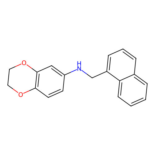 2,3-Dihydro-N-(1-naphthalenylmethyl)-1,4-benzodioxin-6-amine structure