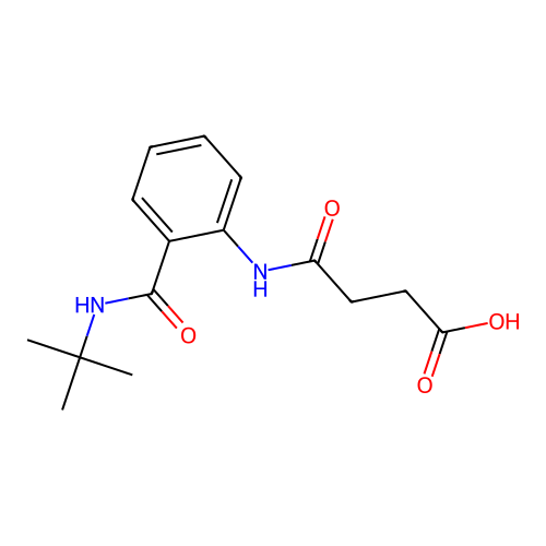 4-[2-(Tert-butylcarbamoyl)anilino]-4-oxobutanoic acid structure