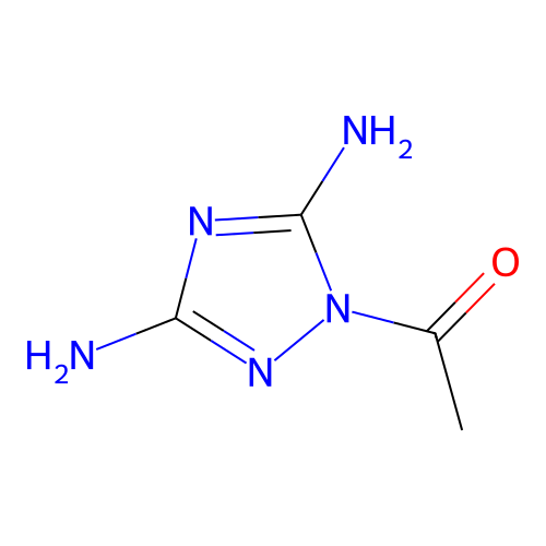 1H-1,2,4-Triazole-3,5-diamine, 1-acetyl- structure