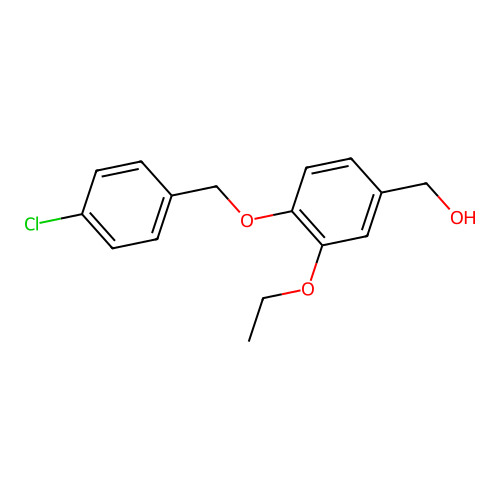 {4-[(4-Chlorobenzyl)oxy]-3-ethoxyphenyl}methanol structure