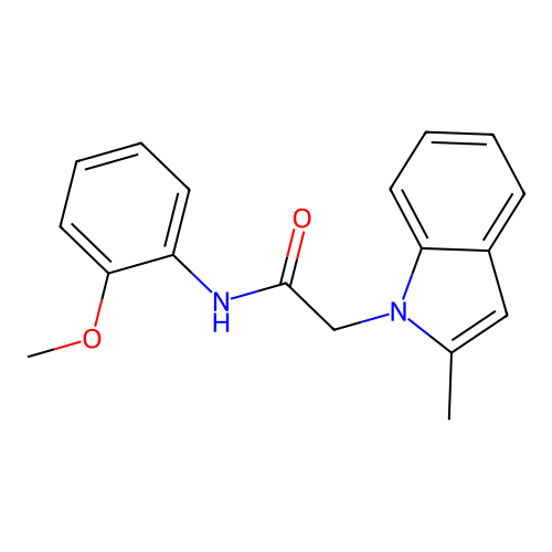 N-(2-methoxyphenyl)-2-(2-methyl-1H-indol-1-yl)acetamide structure