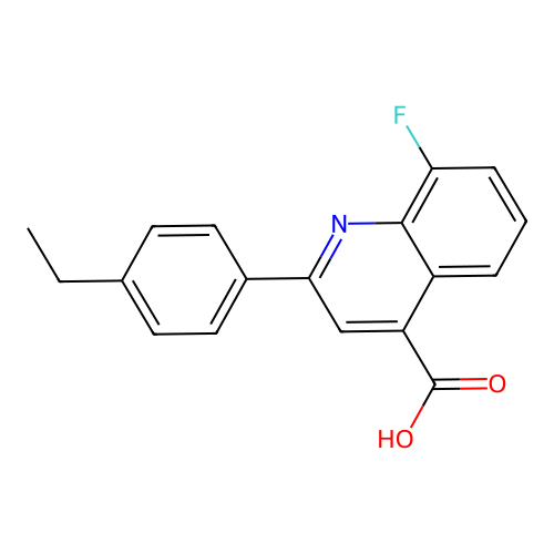2-(4-Ethylphenyl)-8-fluoroquinoline-4-carboxylic acid structure