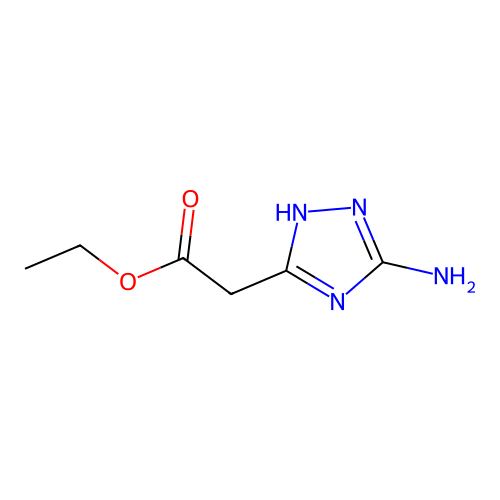 ethyl (5-amino-1H-1,2,4-triazol-3-yl)acetate structure