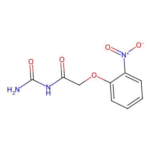 (2-(2-Nitrophenoxy)acetyl)urea structure