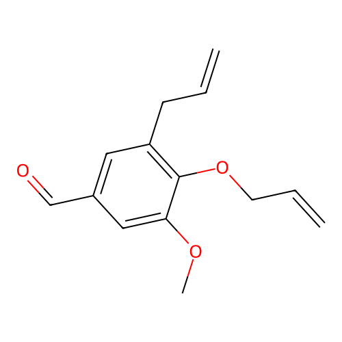 3-Allyl-4-(allyloxy)-5-methoxybenzaldehyde structure