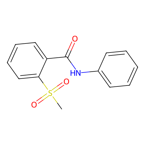 2-methanesulfonyl-N-phenylbenzamide structure