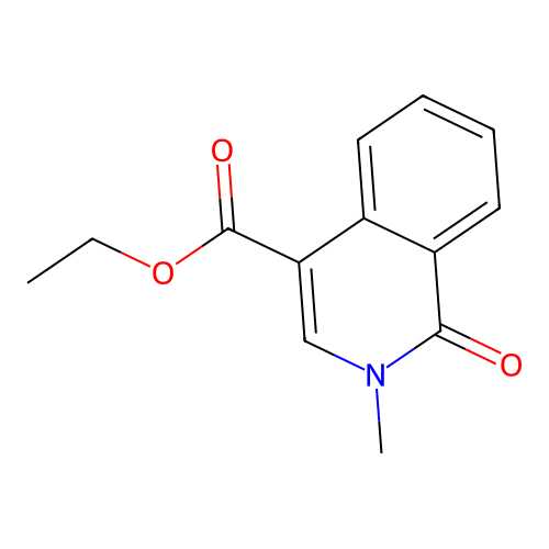 Ethyl 2-methyl-1-oxo-1,2-dihydroisoquinoline-4-carboxylate structure