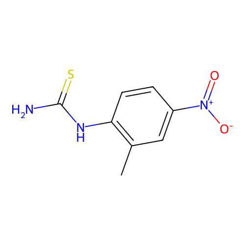 (2-Methyl-4-nitrophenyl)thiourea structure