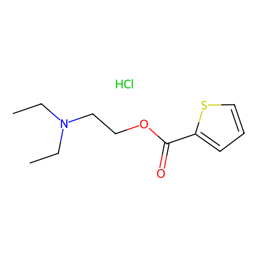 2-(Diethylamino)ethyl thiophene-2-carboxylate hydrochloride structure