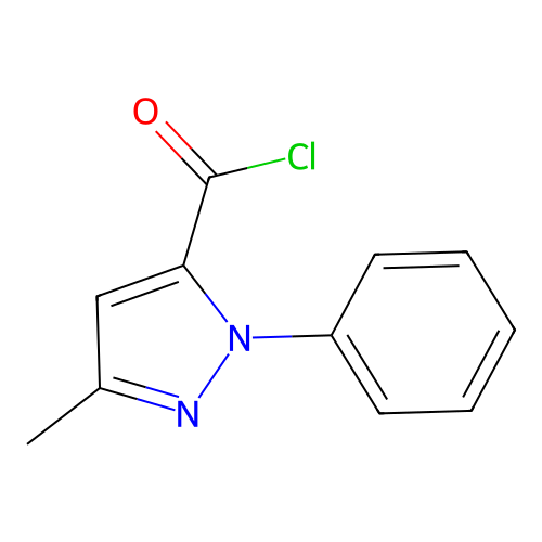 3-Methyl-1-phenyl-1H-pyrazole-5-carbonyl chloride structure